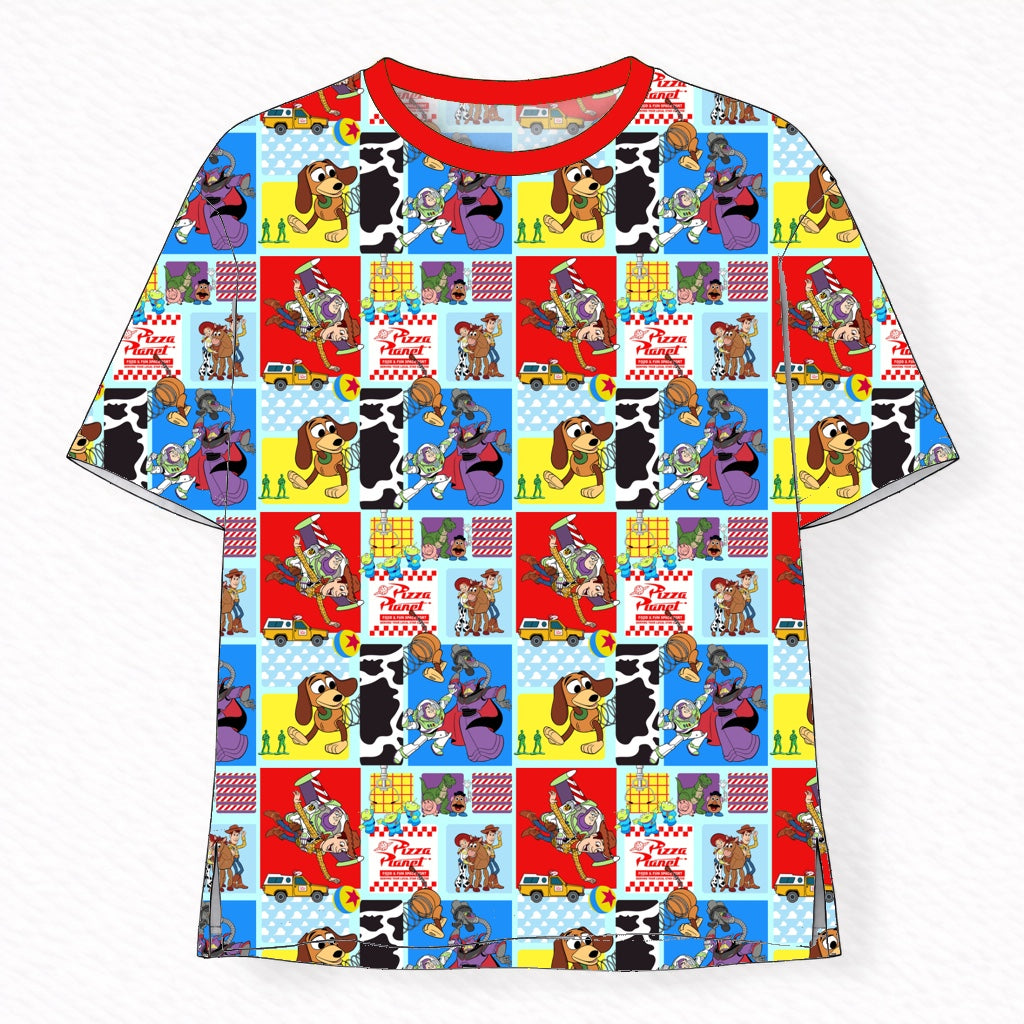 Falling With Style Oversized Unisex Tee- Patchwork Pre-Order