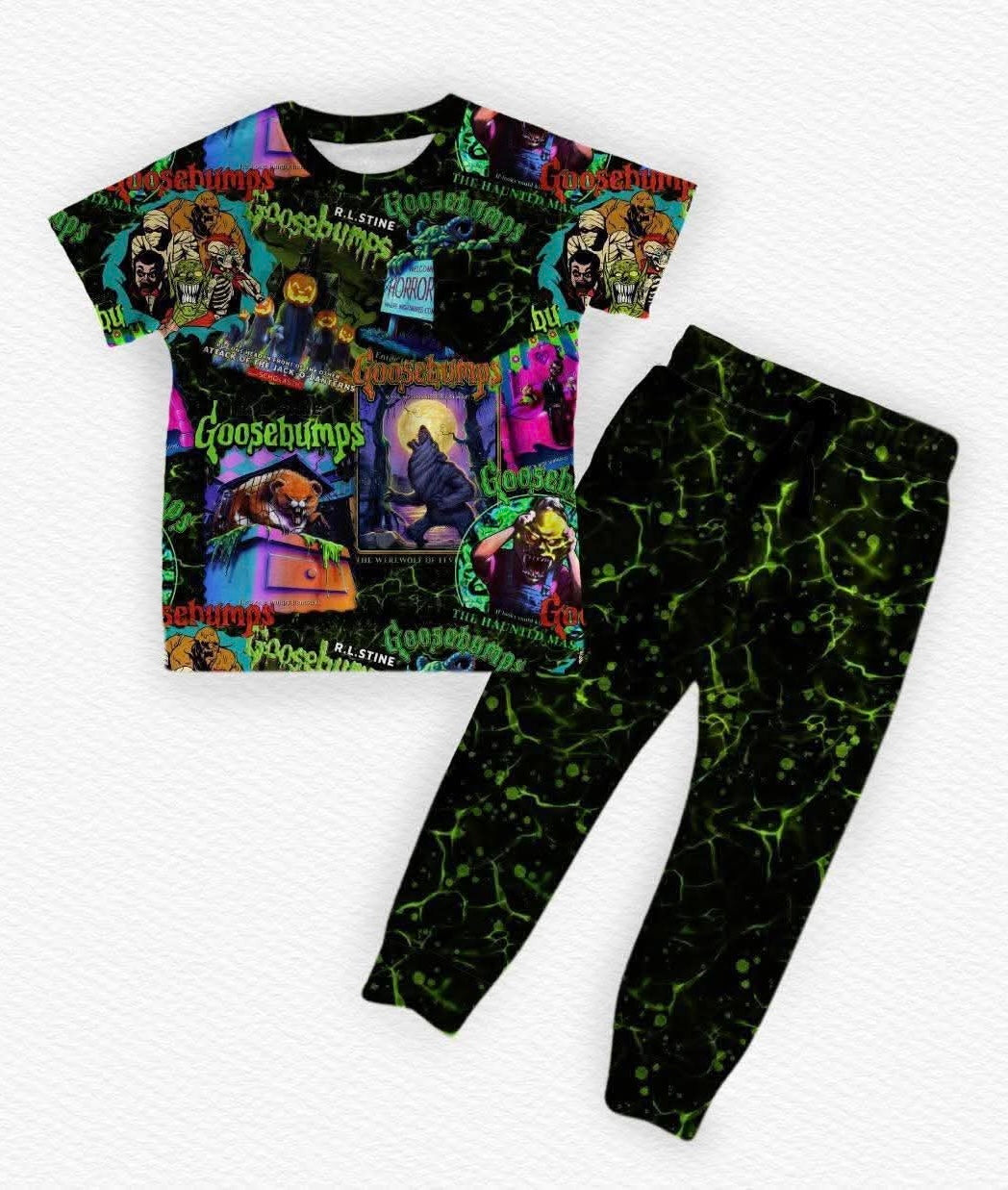 Tales of Terror Tee Shirt w/ Jogger Set- LF Halloween Pre-Sale
