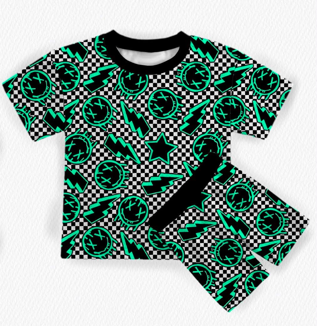 Misfit Club Short Sleeve/Short Pj Set- Collab RTS