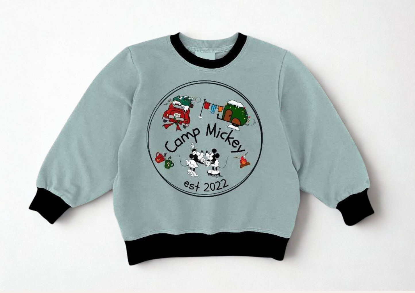 Camp Mickey Adult Crewneck - Xmas RTS
