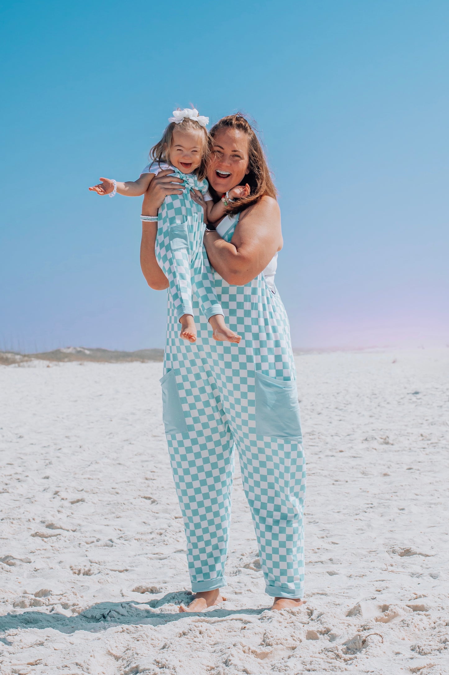 Seaside Checks Women’s Romper- RTS