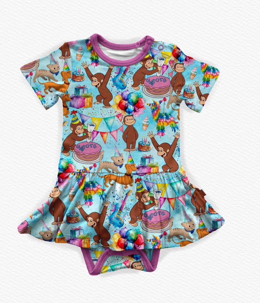 JJ’s Birthday Monkey Bodysuit Twirl