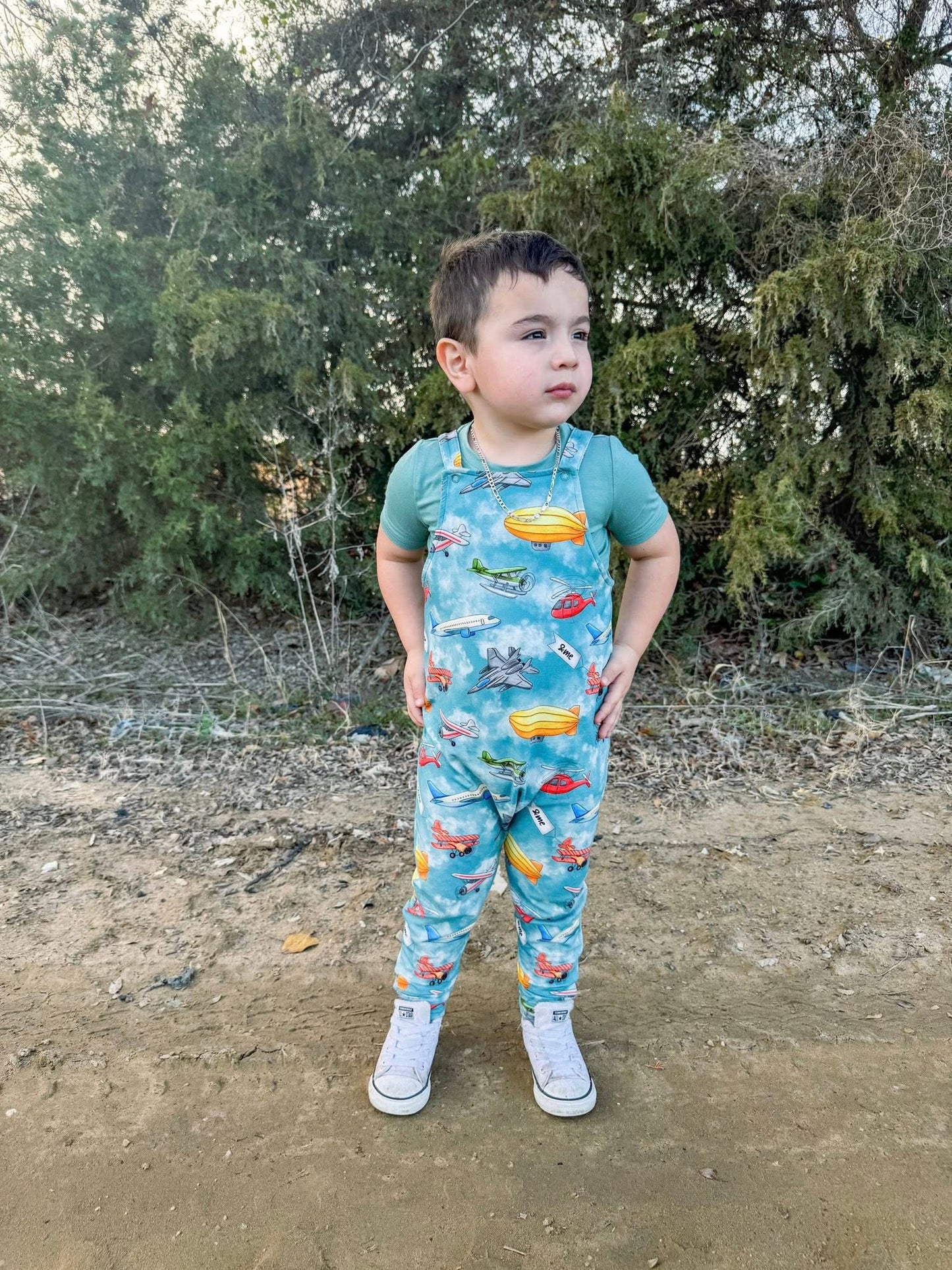 Sky Bound &me Overalls with Tee- Fly RTS