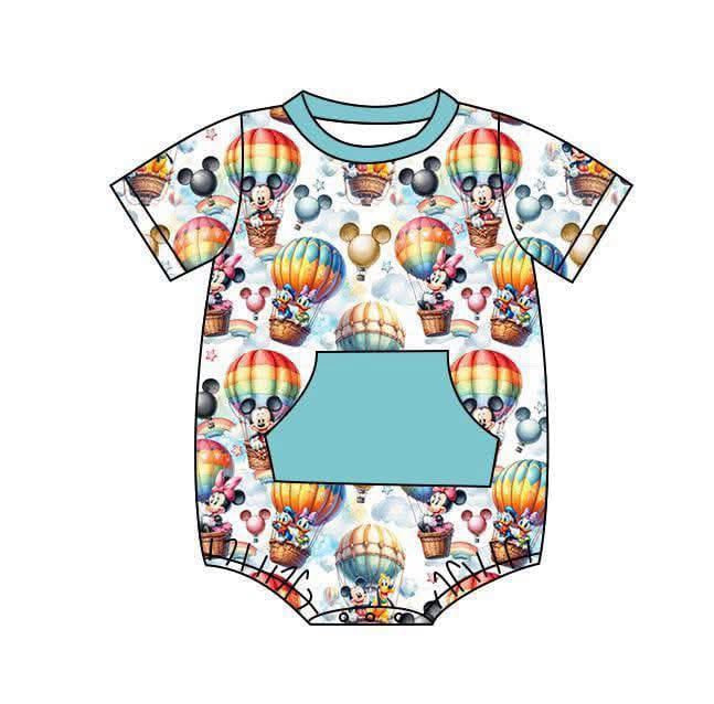 Dahlia’s Balloon Ride- Bubble Romper RTS
