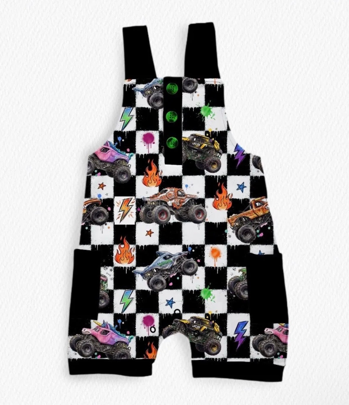 Turbo Checks Short Overalls- Trucks Pre-Order