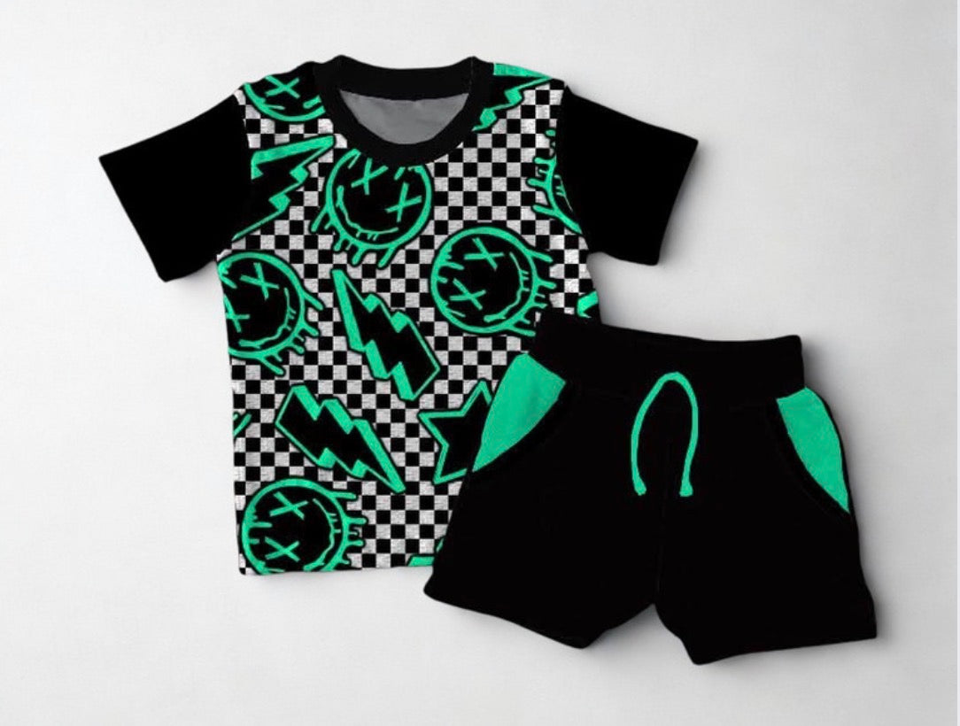 Misfit Club Short Sleeve Tee w/ Short Set- Collab RTS