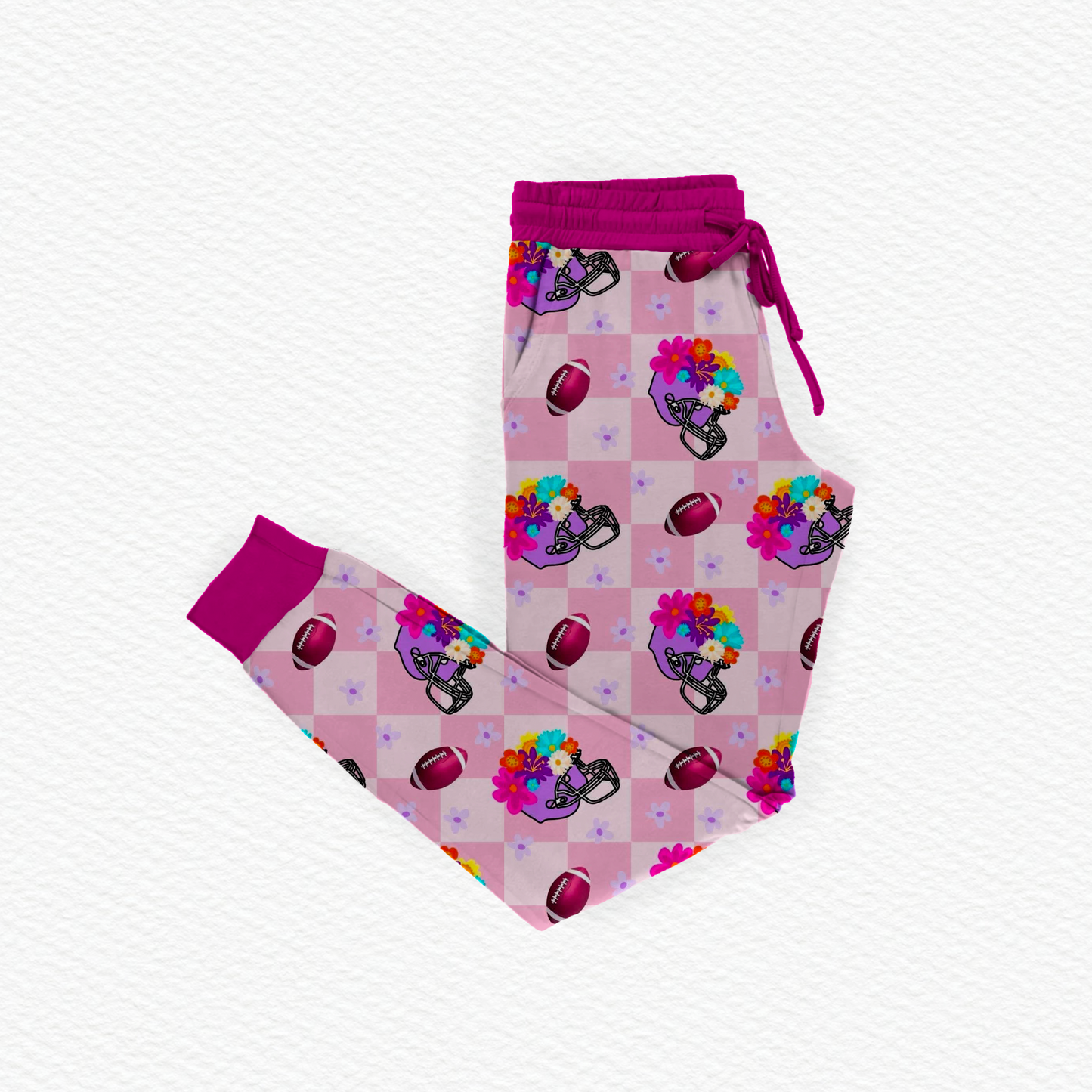 First Down Florals Joggers- Touchdown Pre-Order