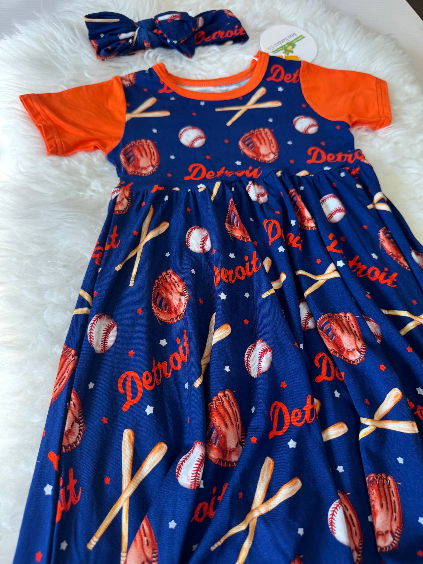 Detroit baseball twirl dress preorder