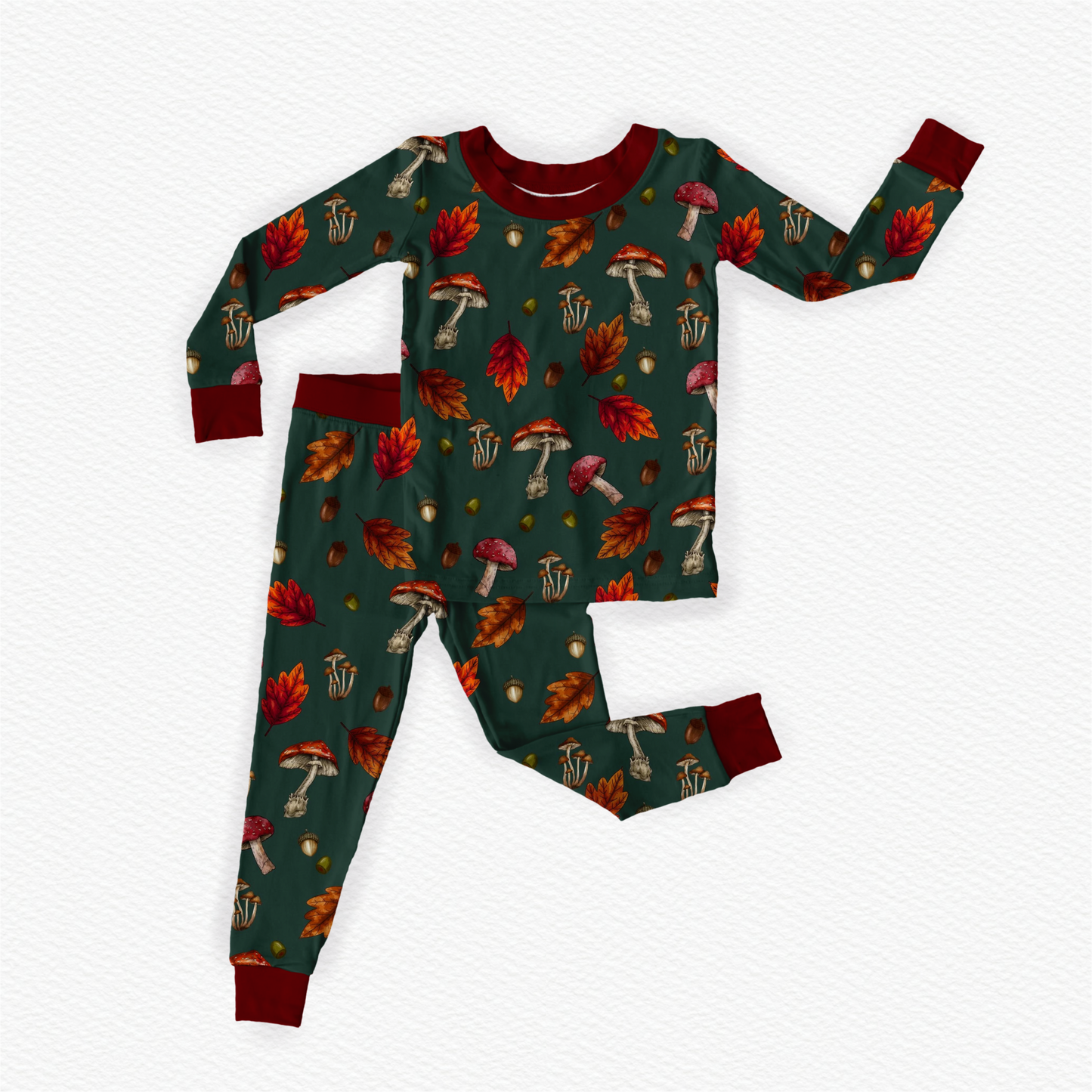 Evergreen Forest Long Sleeve/Pant Pj Set- Autumn Pre-Order