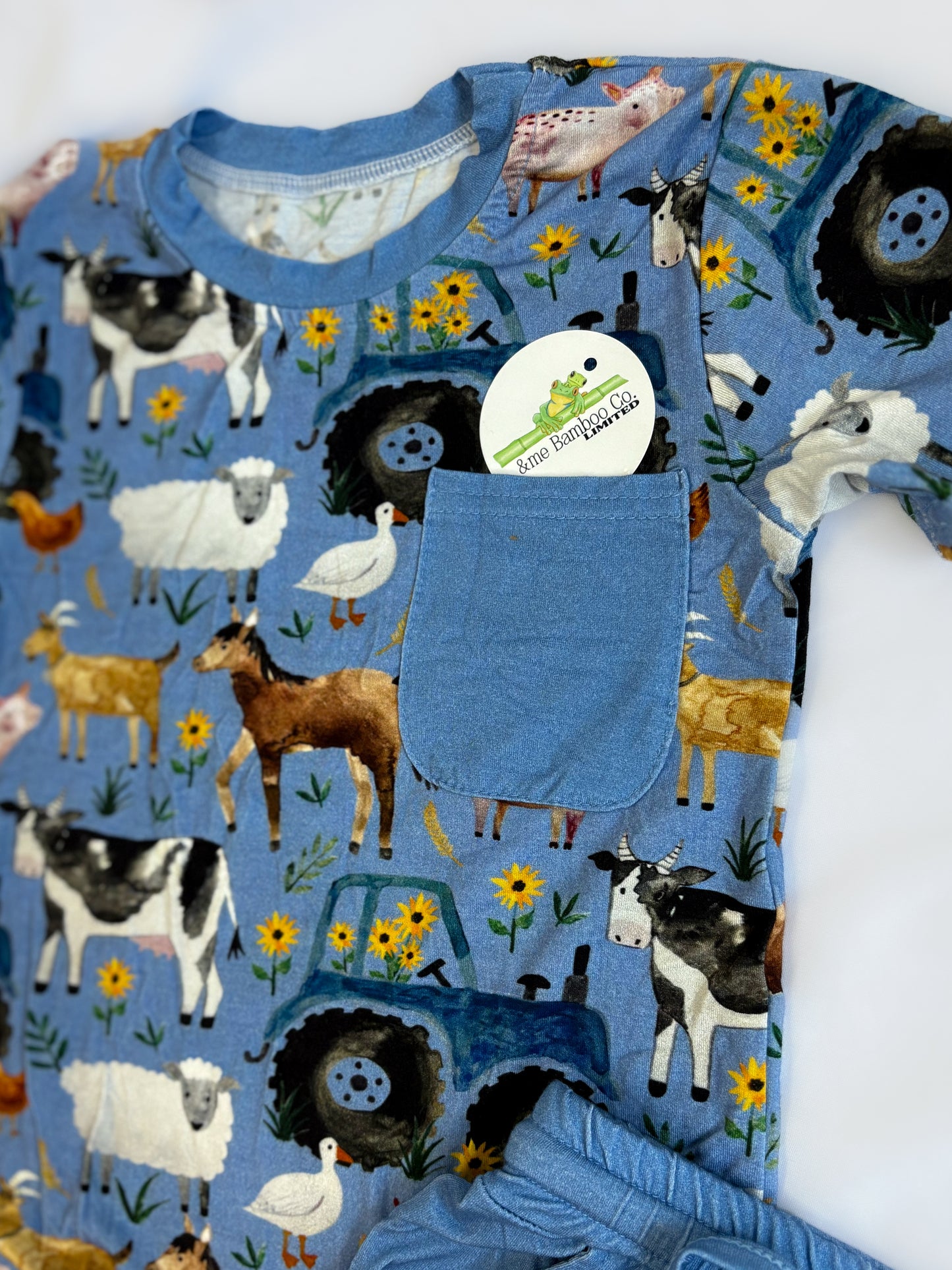 Farm Charm Pocket Tee and Shorts Set- RTS