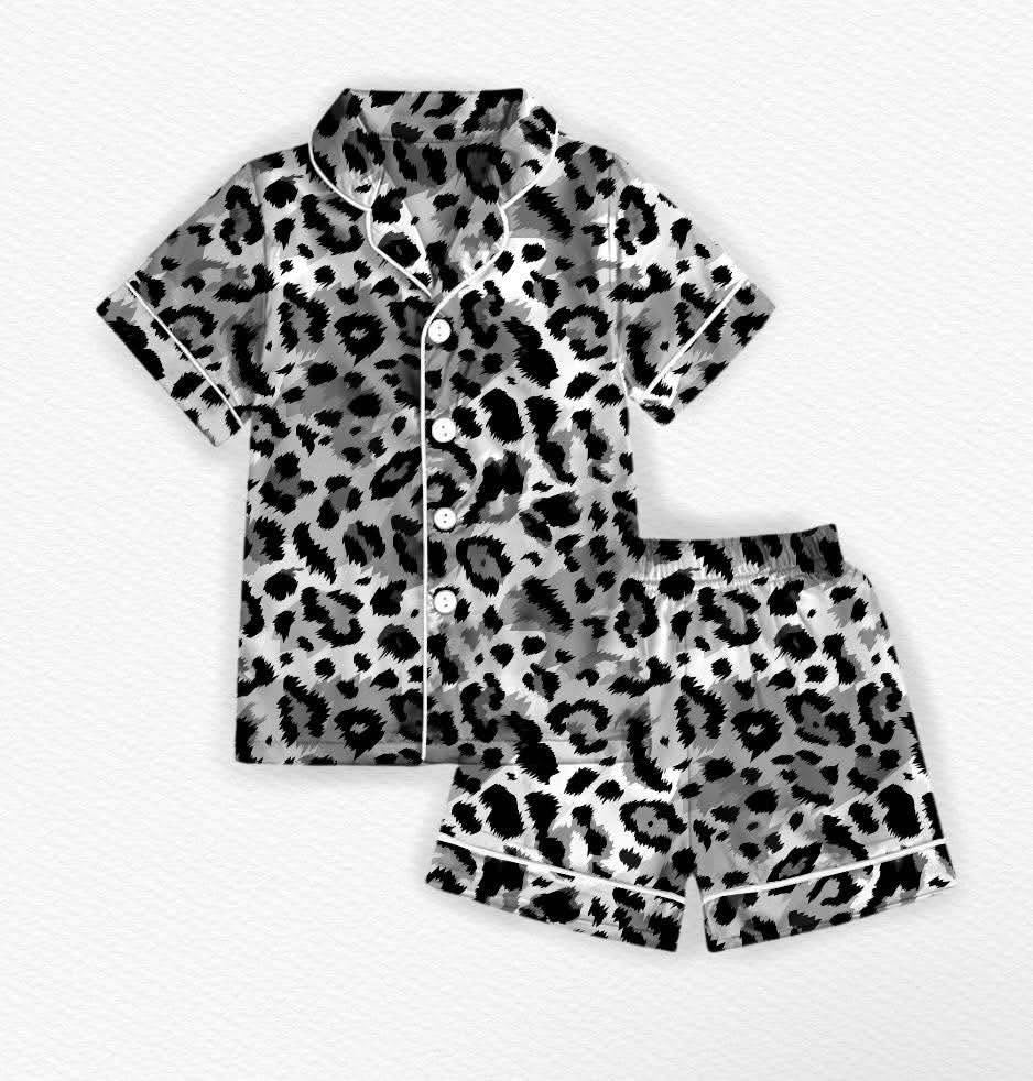 Wild Cub Women’s Button Down & Shorts Pj Set- Tiny Rebel RTS