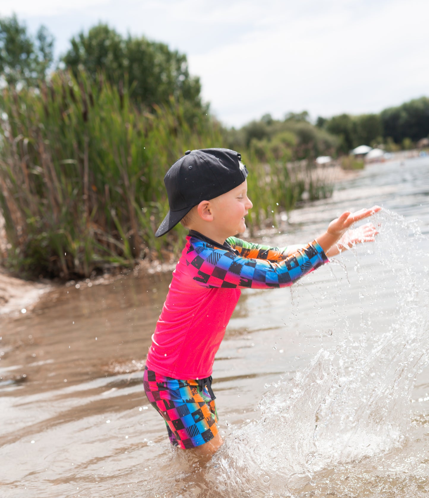 The Drip Long Sleeve Rash Guard w/ Swim Trunks- Swim RTS