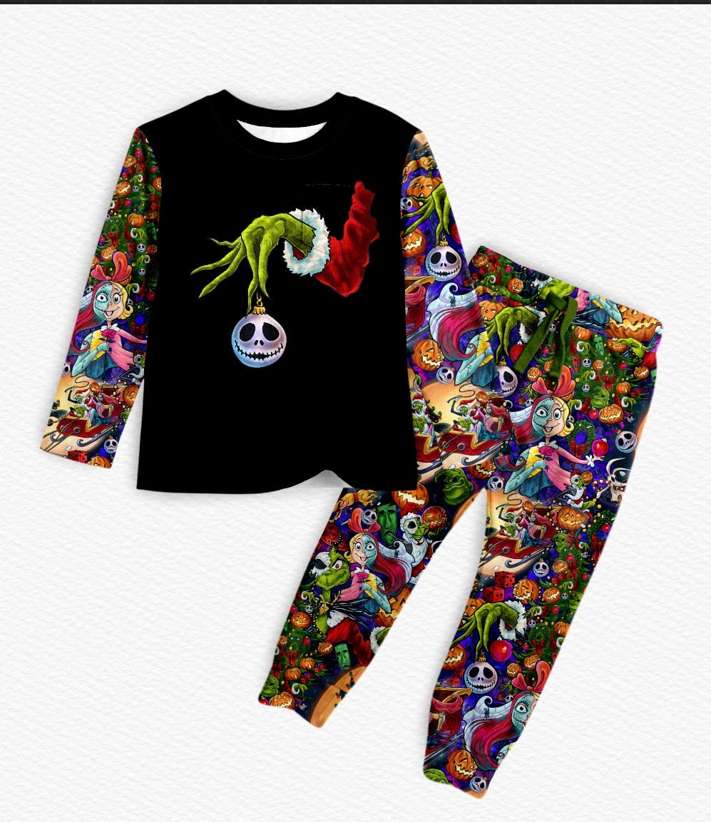 Jolly & Jacked Graphic Tee w/ Jogger Set- Pre-Sale