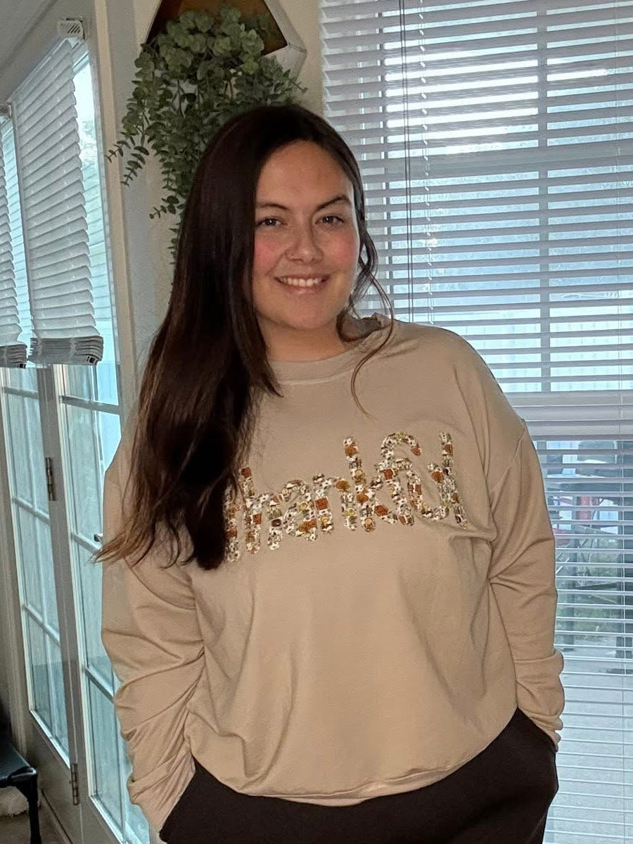 The Great Pumpkin “Thankful” Unisex Crewneck- Give Thanks Pre-Order