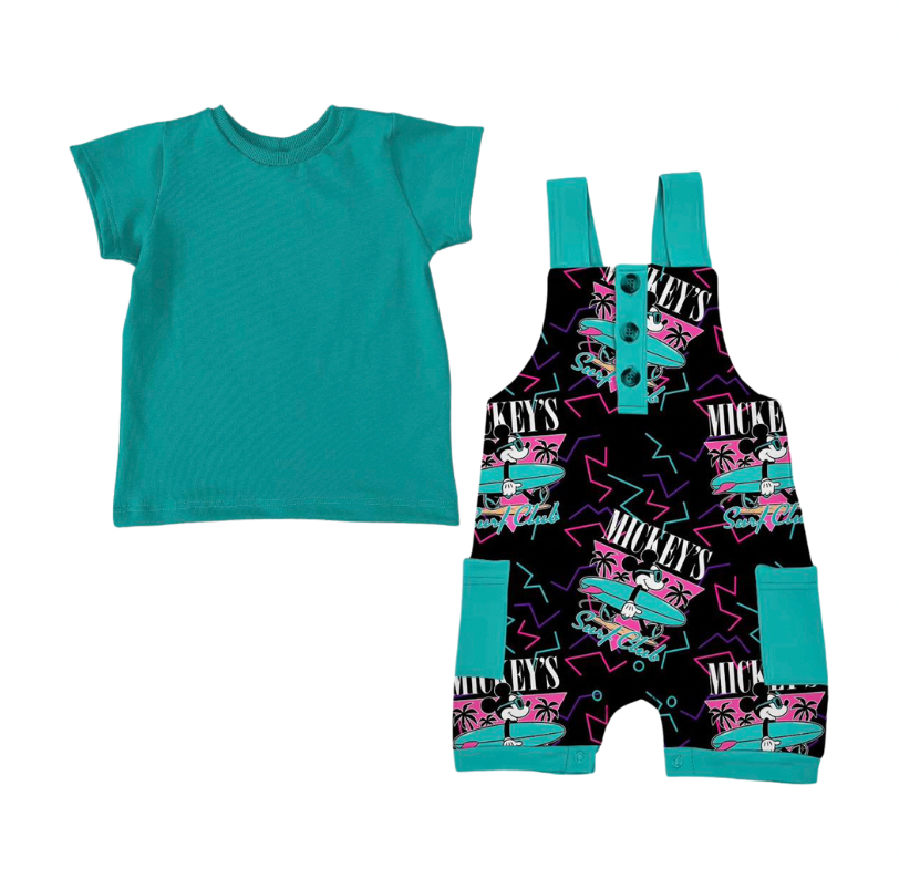 Saltwater Mouse Overalls w/ Tee- Pre-Order