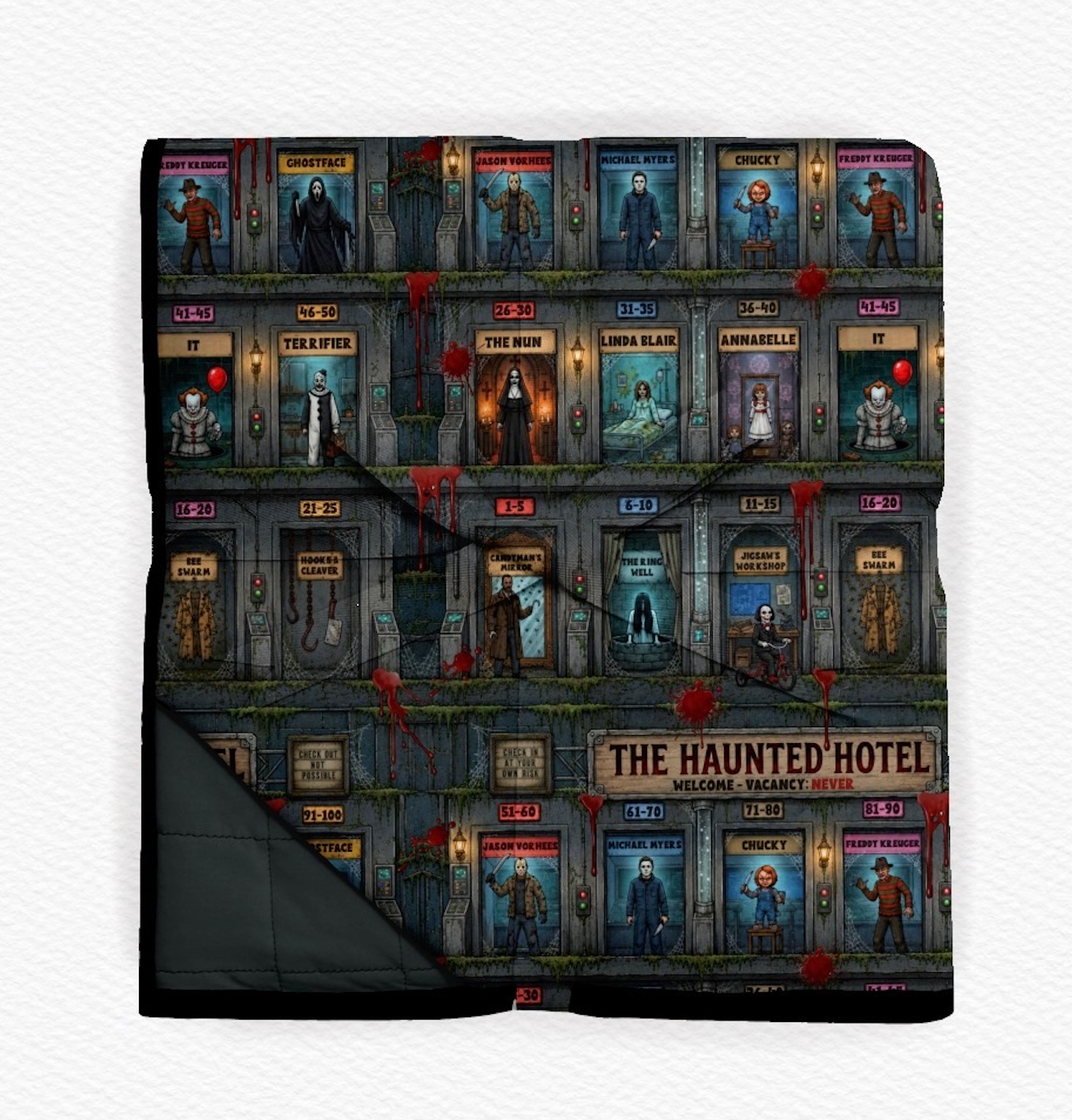 Haunted Hotel Quilted Blanket- Pre-Order