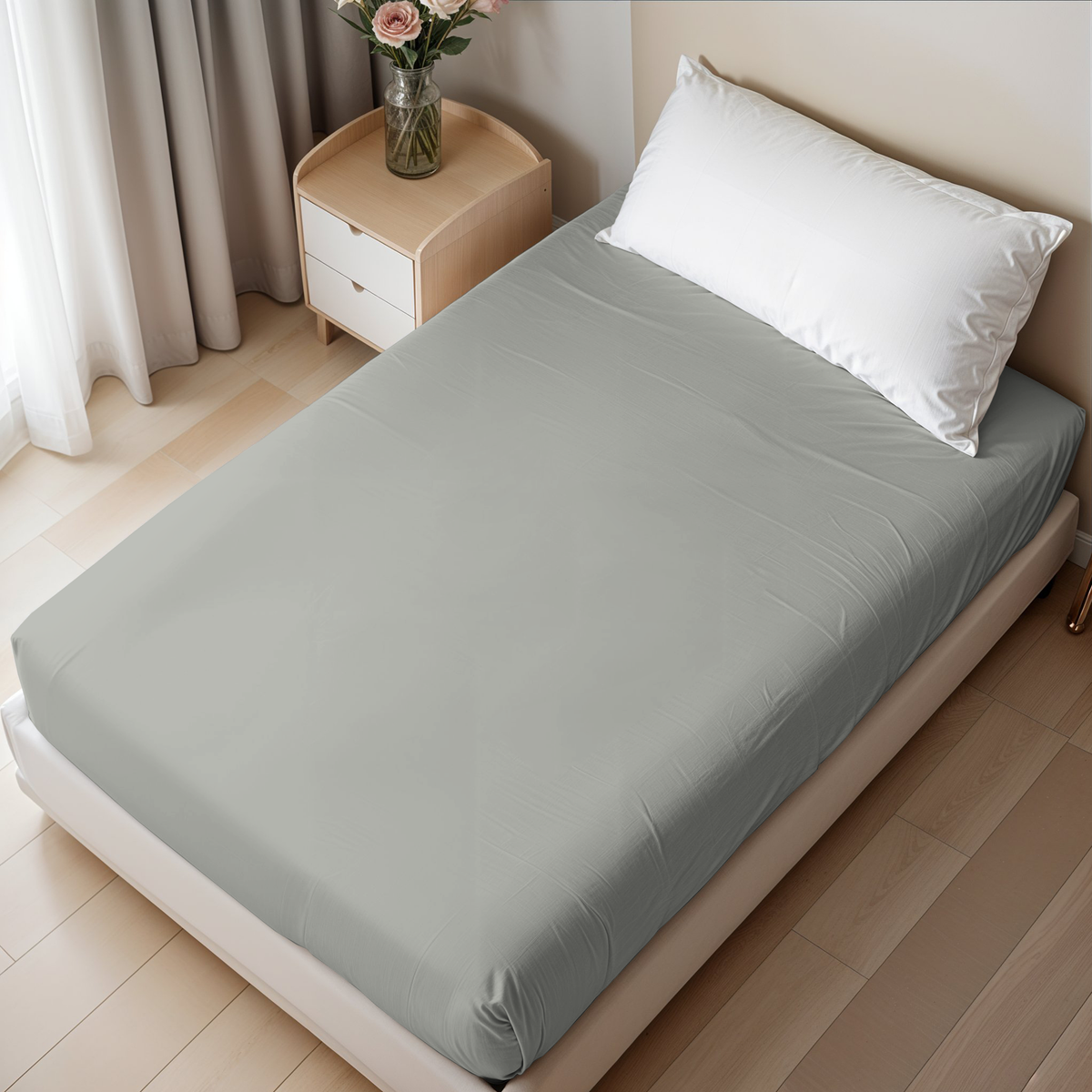 Silver Solid Fitted Sheet- Oh Sheet Pre-Order