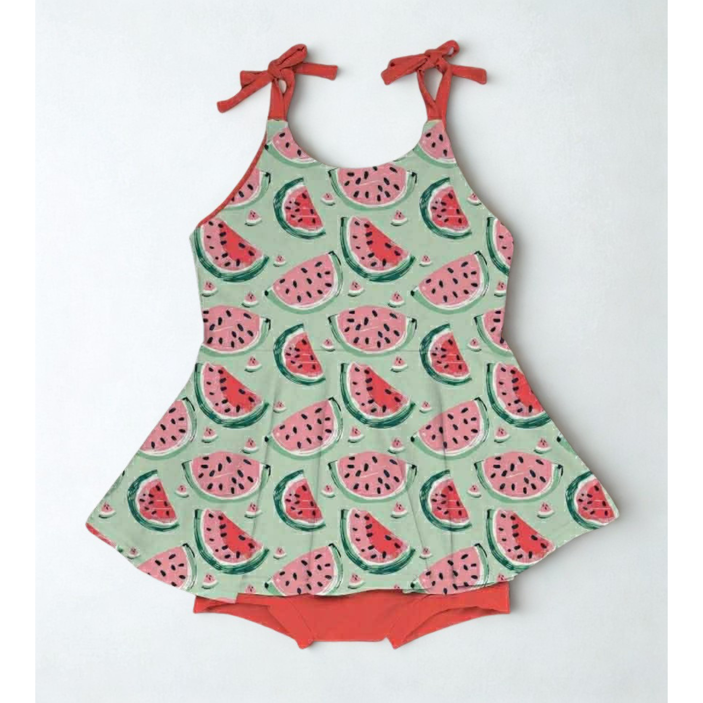Sweet Slice Tie Twirl with Bloomers- RTS
