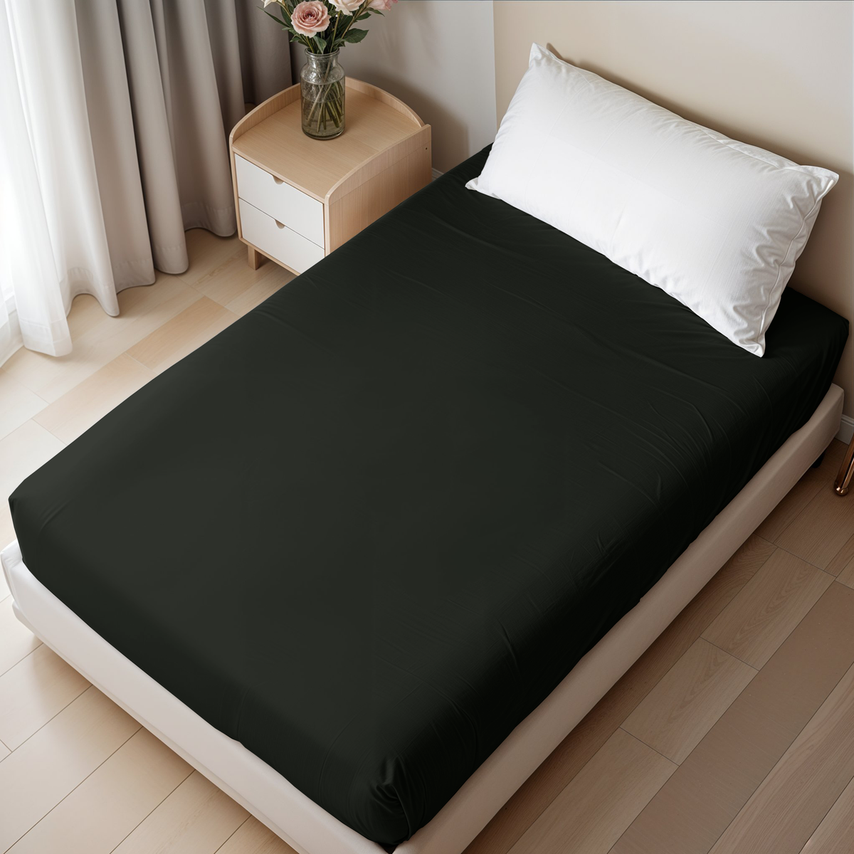 Black Solid Fitted Sheet- Oh Sheet Pre-Order