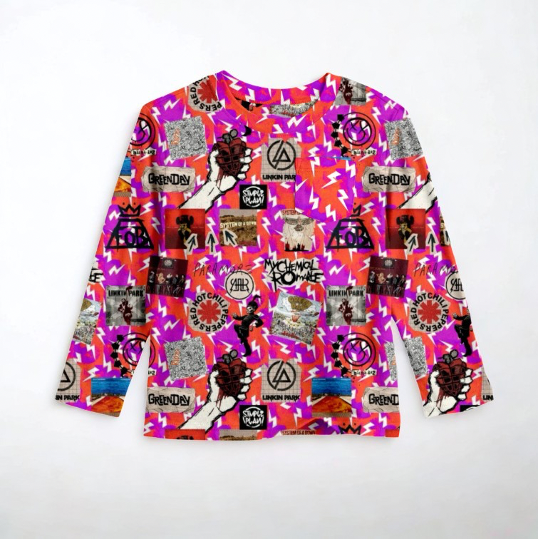 Electric Mayhem Long Sleeve Pocket Tee- Punk/Rock Pre-Order