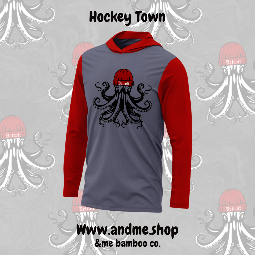 Detroit Hockey ! Ready to ship - Bamboo Hoodie