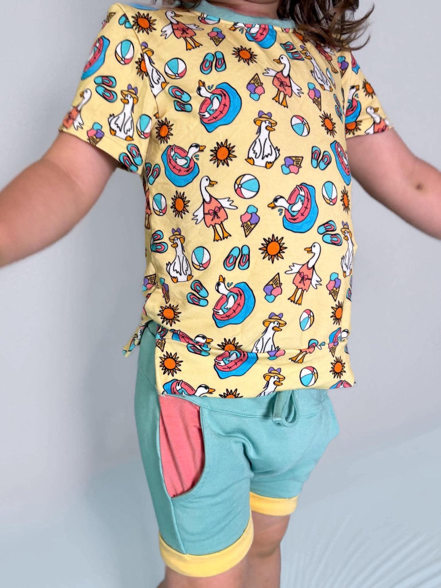 Summer Goose Kids Tee & Short Set- RTS