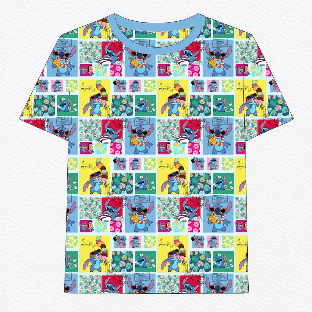 Cute and Fluffy Oversized Unisex Tee- Patchwork RTS