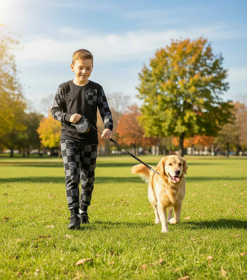 Night Grid Jogger Set- RTS