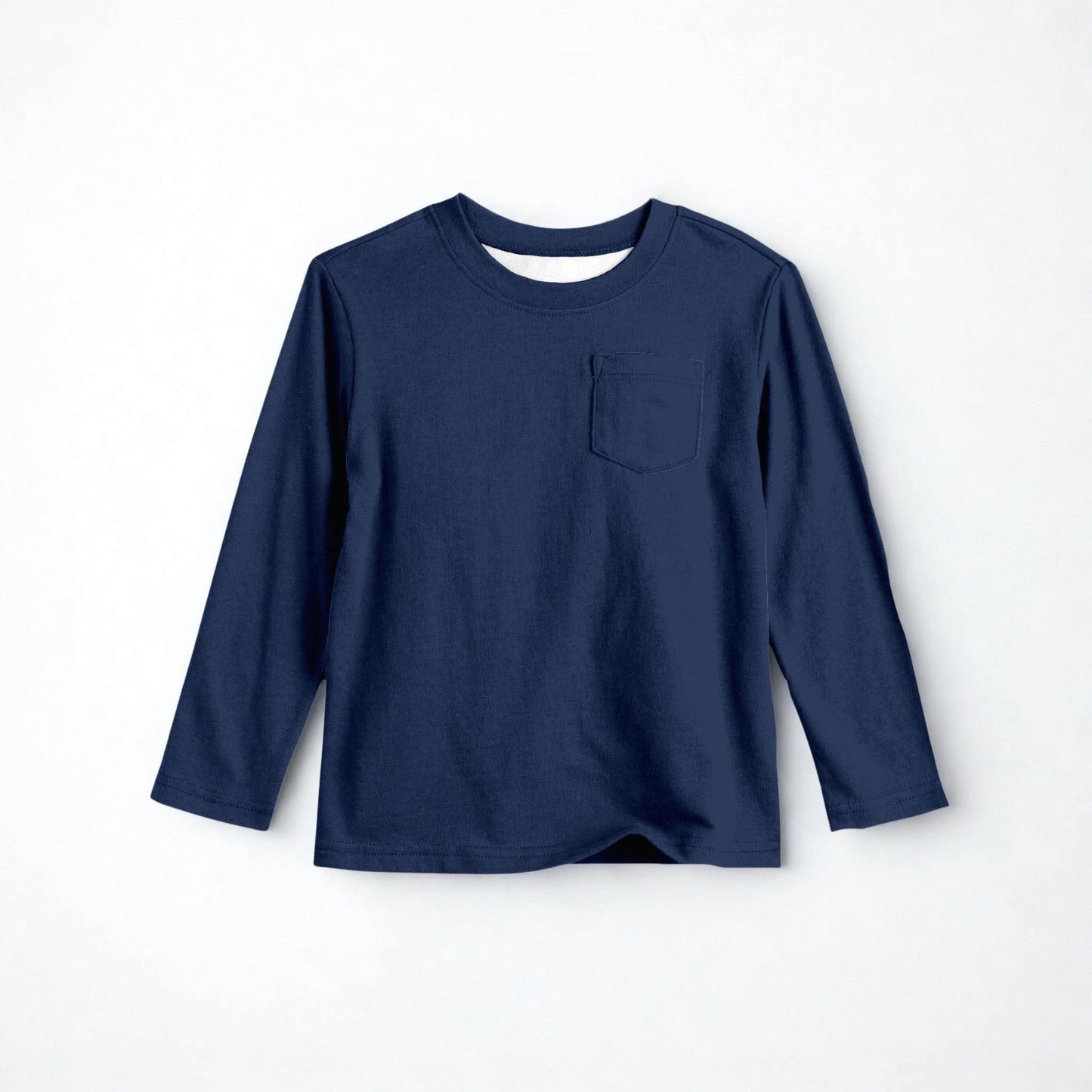 Solid Blue Long Sleeve Tee- Christmas 26 Pre-Order