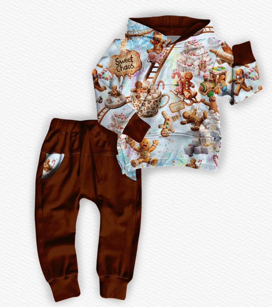 Gingerbread Thrills Hoodie w/ Joggers Set- Christmas 26 Pre-Order
