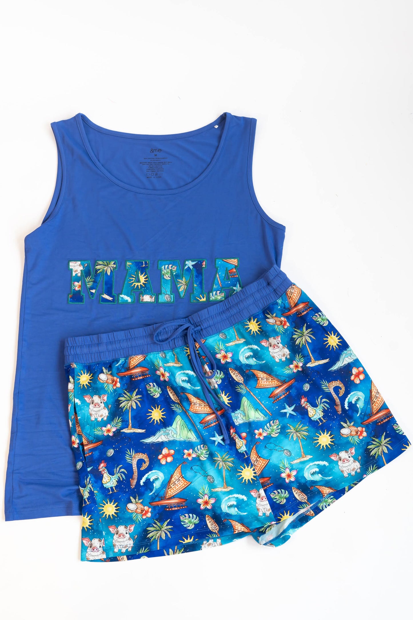 Voyager Mama Embroidered Tank Top- Royalty RTS