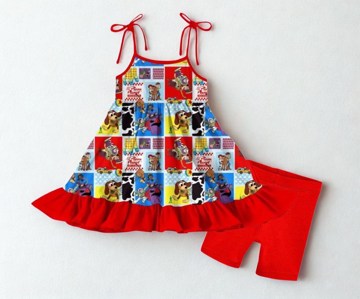 Falling with Style Tie Twirl with Short- Pre-Order