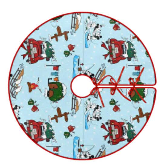 Alpine Mickey Tree Skirt- Xmas RTS