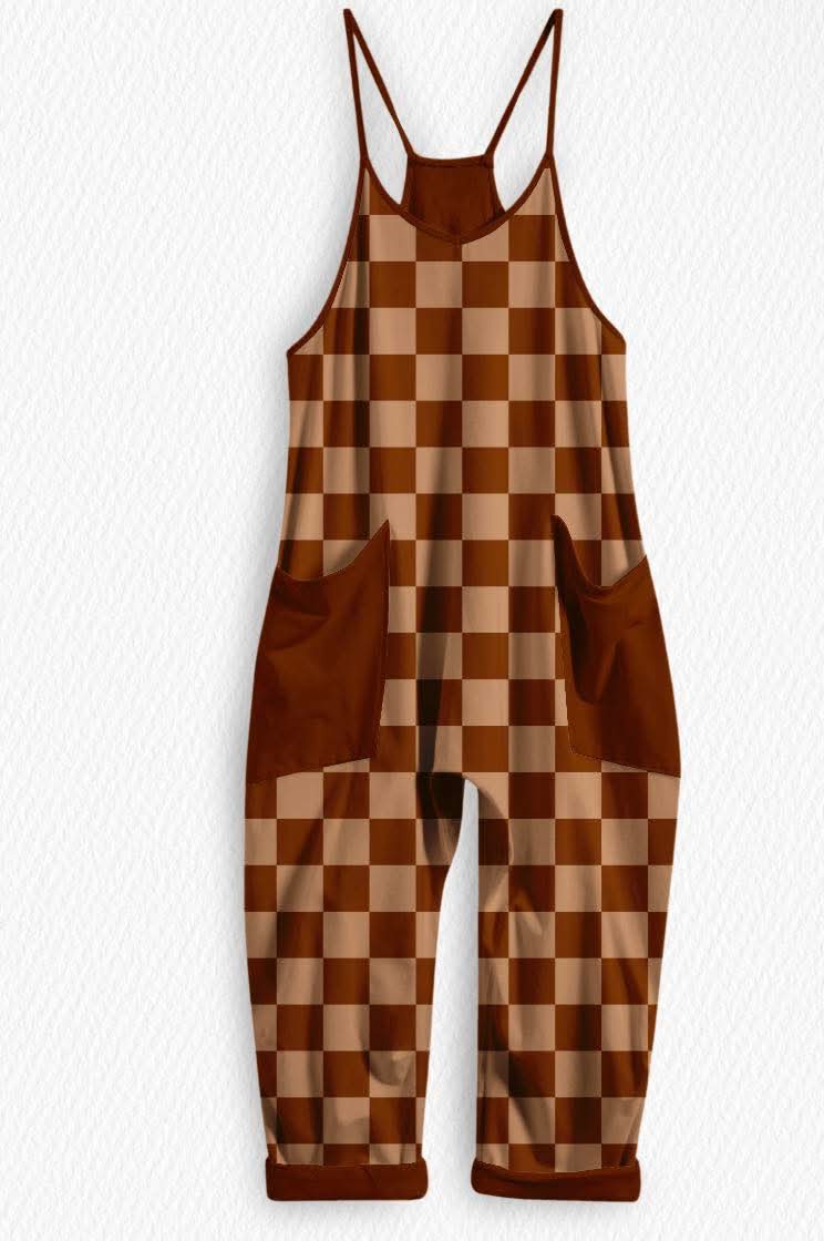 Apple Cider Checks Women’s Romper- Autumn Pre-Order