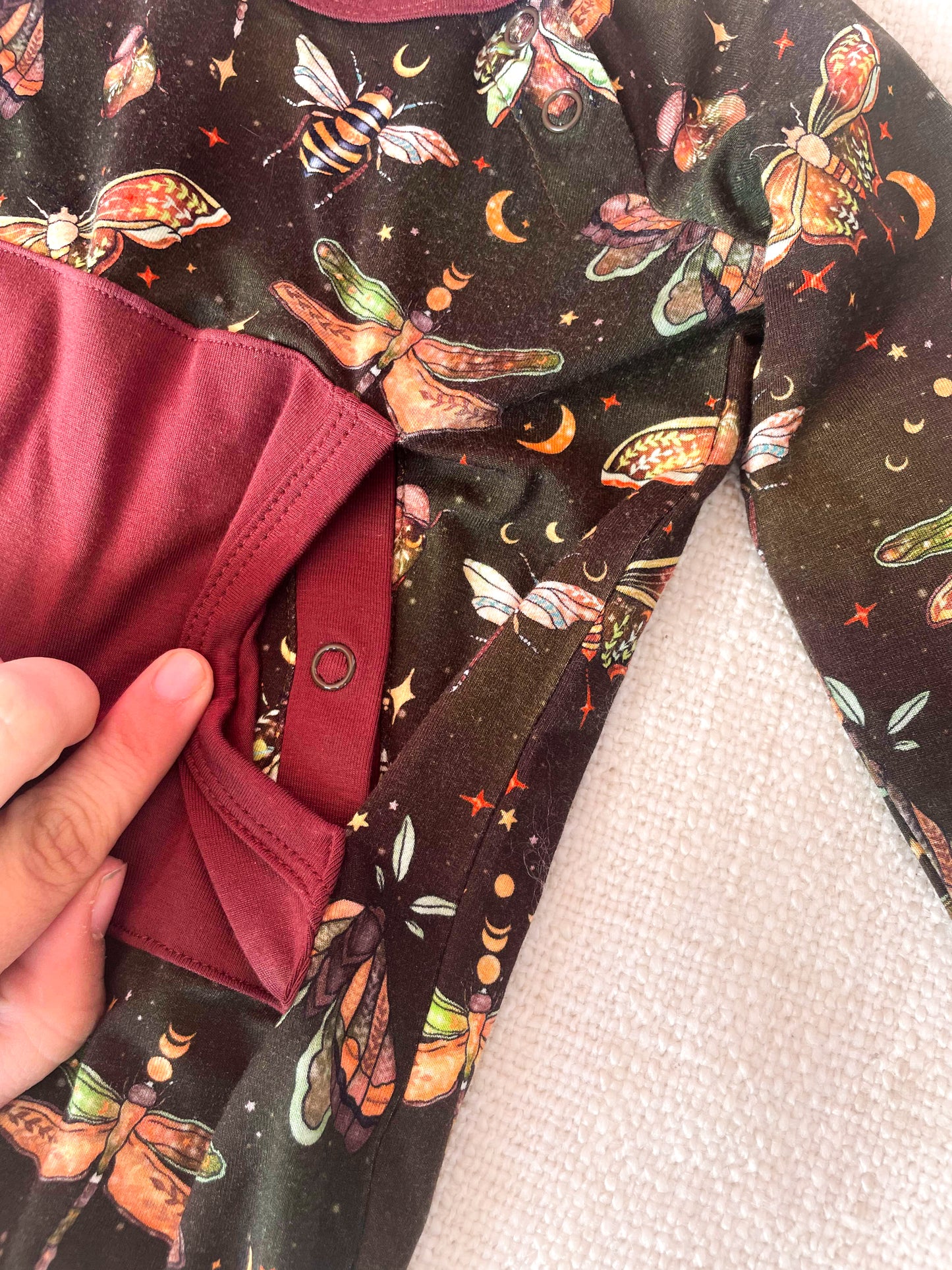 Moth Mayhem Adaptive Crescent Zip Romper- Fly RTS