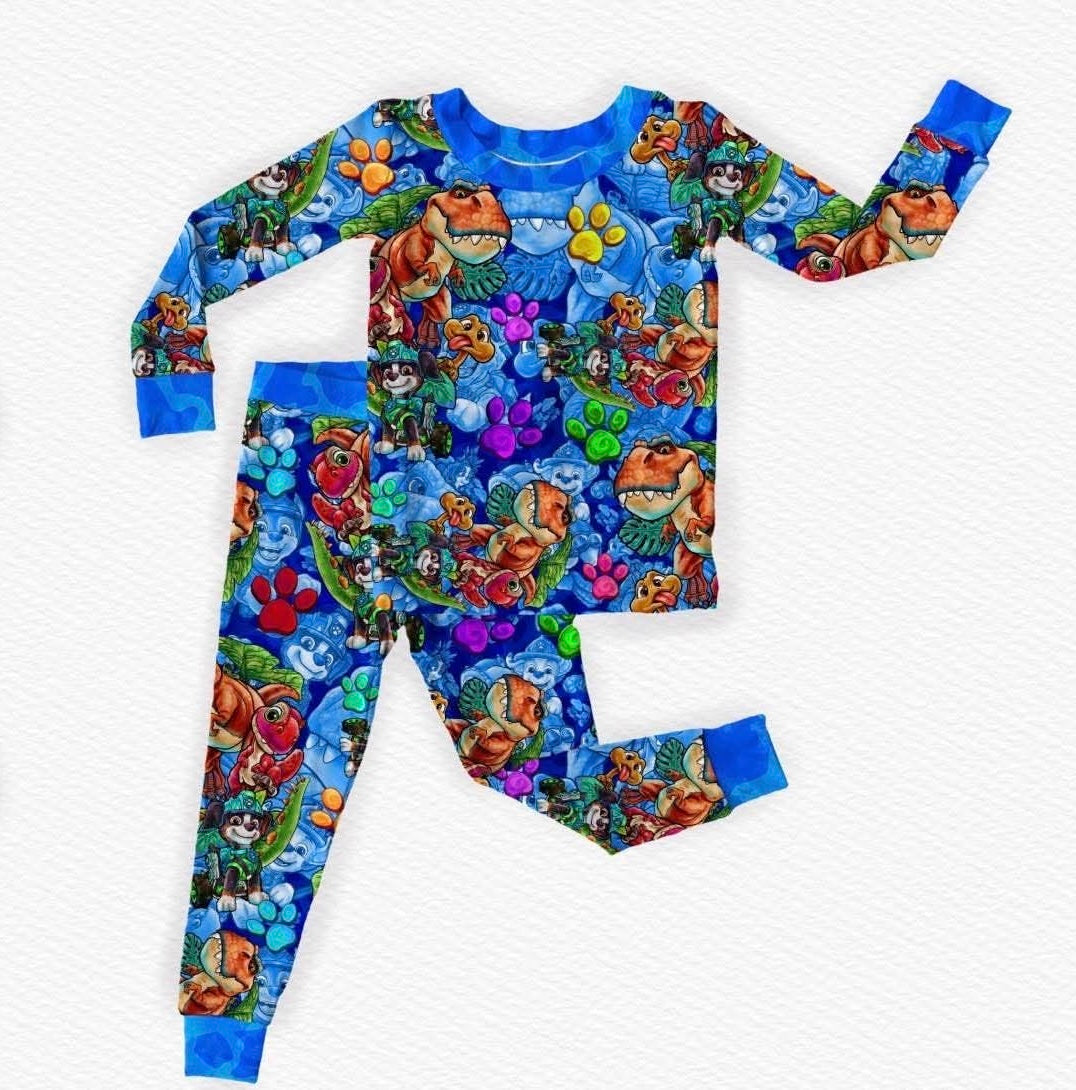 Roar & Rescue Long Sleeve/Pant Pj Set- LF Pre-Sale