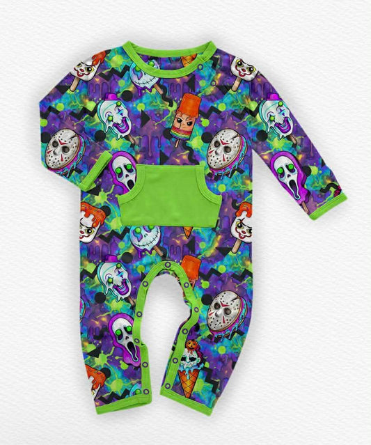 I Scream Peek a Boo Adaptive Romper- Halloween 26 Pre-Order
