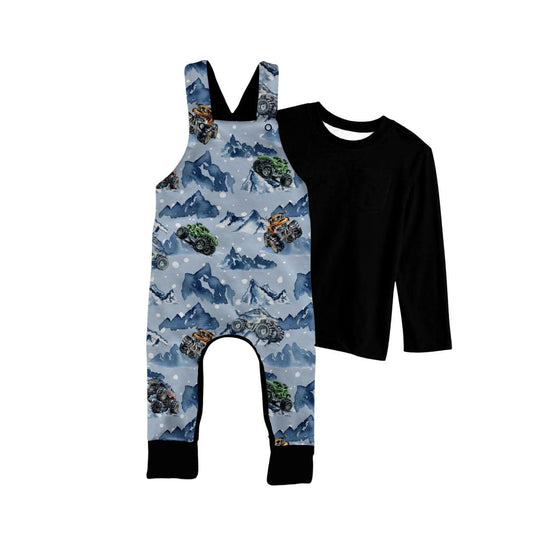 Snow Ripper Kids Overalls w Tee- Winter Blues Pre-Order