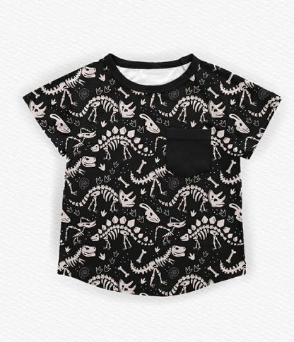 Prehistoric Glow Kids Pocket Tee- Dino Pre-Order