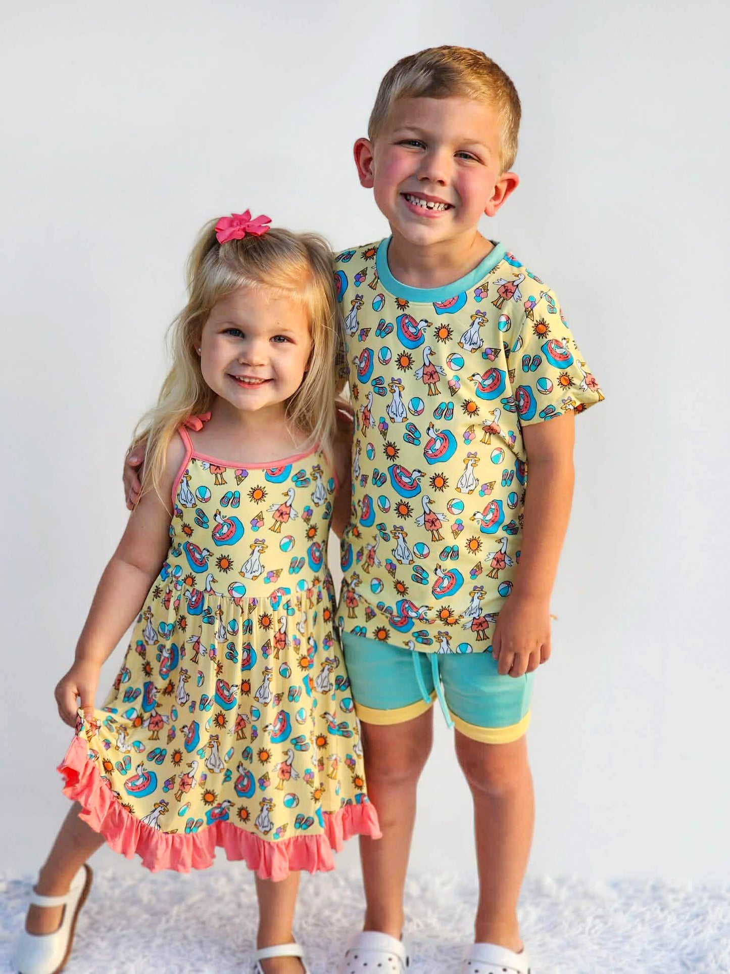 Summer Goose Tie Strap Twirl- RTS