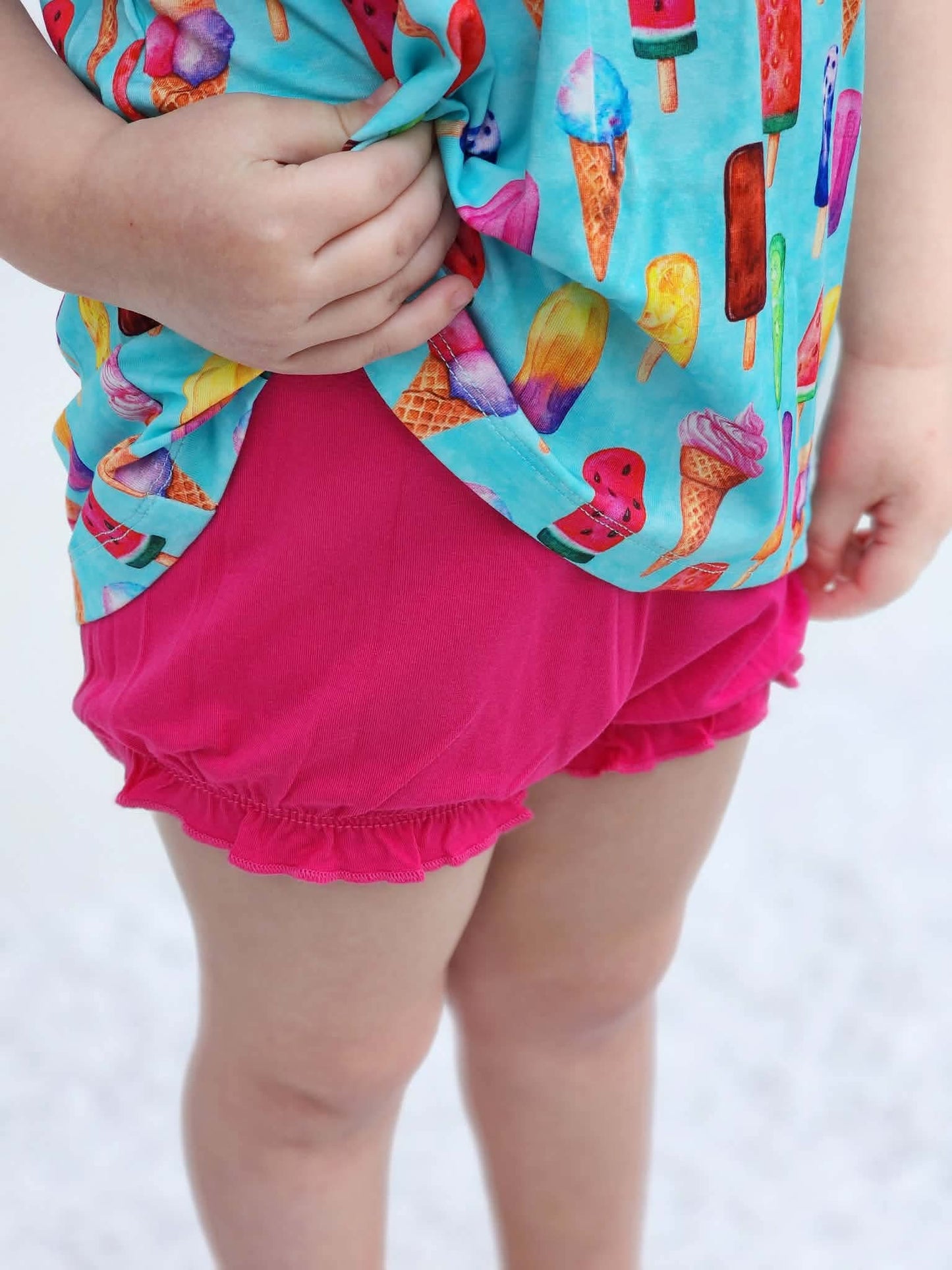 Tropic Pops Ruffle Tank & Short Set- Beach Vibes RTS