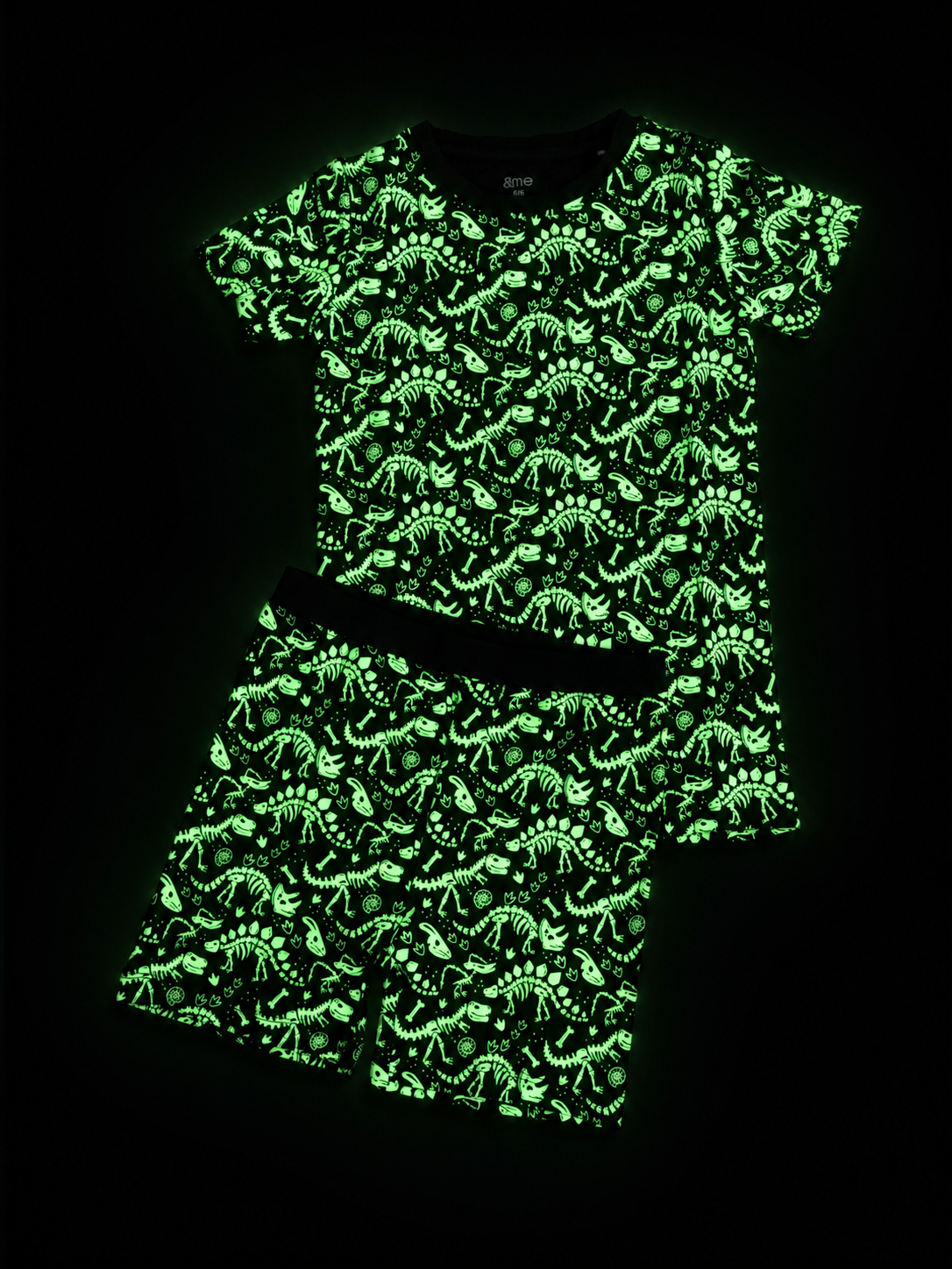 Prehistoric Glow Short Sleeve/Short Pj Set- Dino RTS