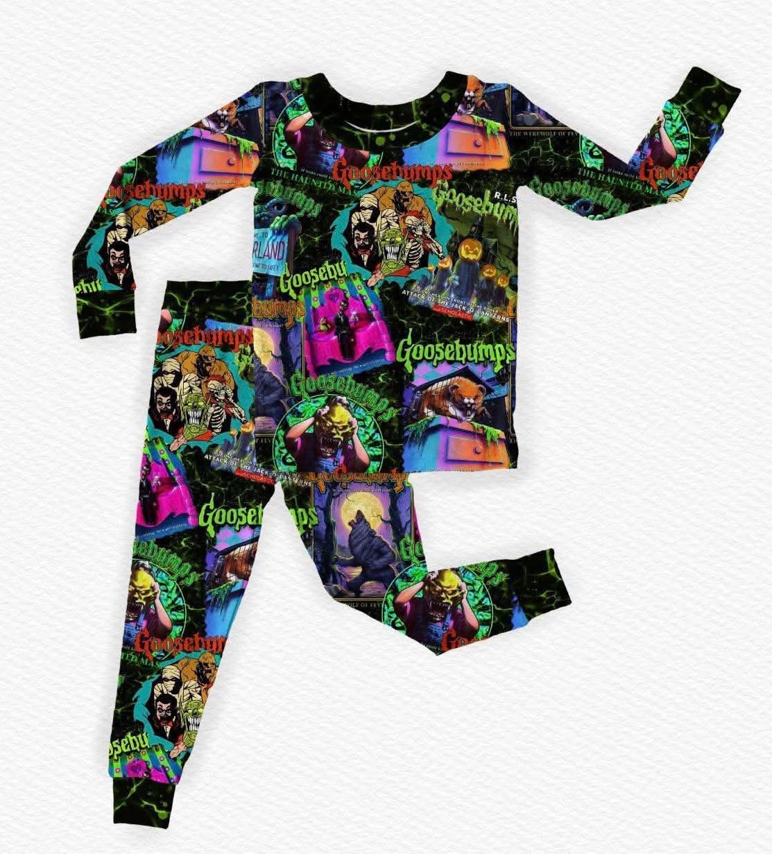 Tales of Terror Long Sleeve/Pant Pj Set- LF Halloween Pre-Sale