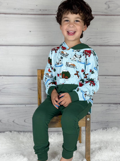 Alpine Mickey Hoodie/Jogger Set- Xmas RTS