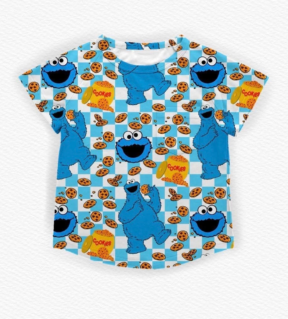 Me Love Cookies Kids Pocket Tee- Street Friends Pre-Order