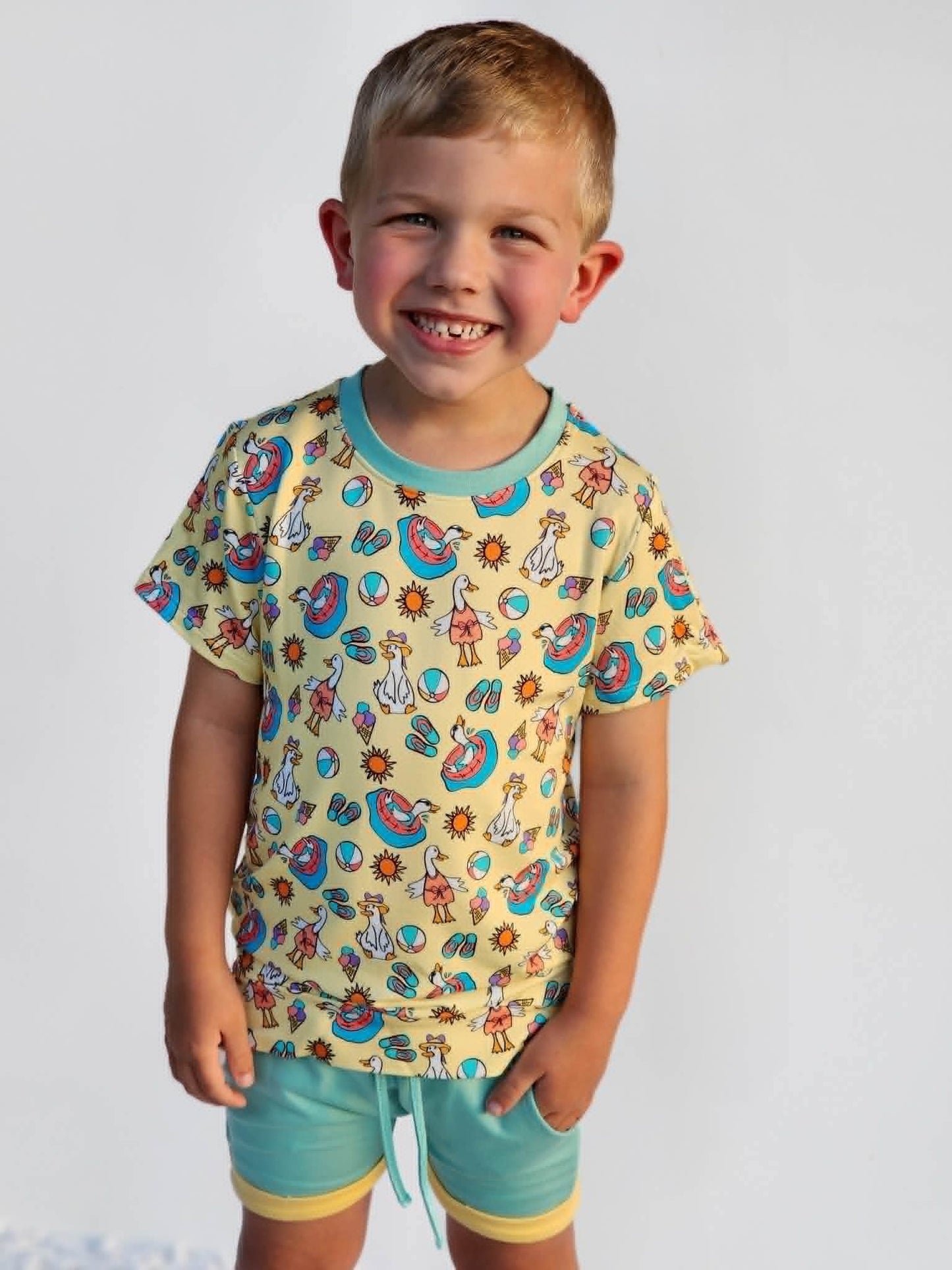 Summer Goose Kids Tee & Short Set- RTS