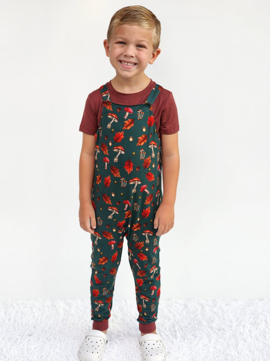 Evergreen Forest Kids Overalls w/ Tee- Autumn RTS