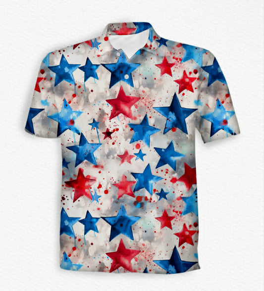 Red, White and Boom Men's Performance Polo - RTS