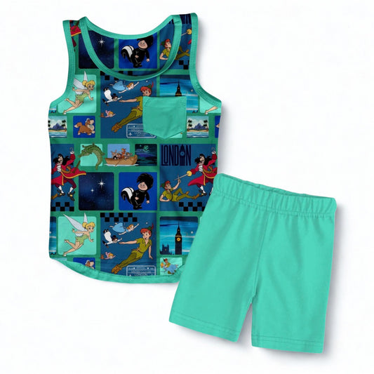 Hooked Kids Tank & Short Set- Patchwork Pre-Order
