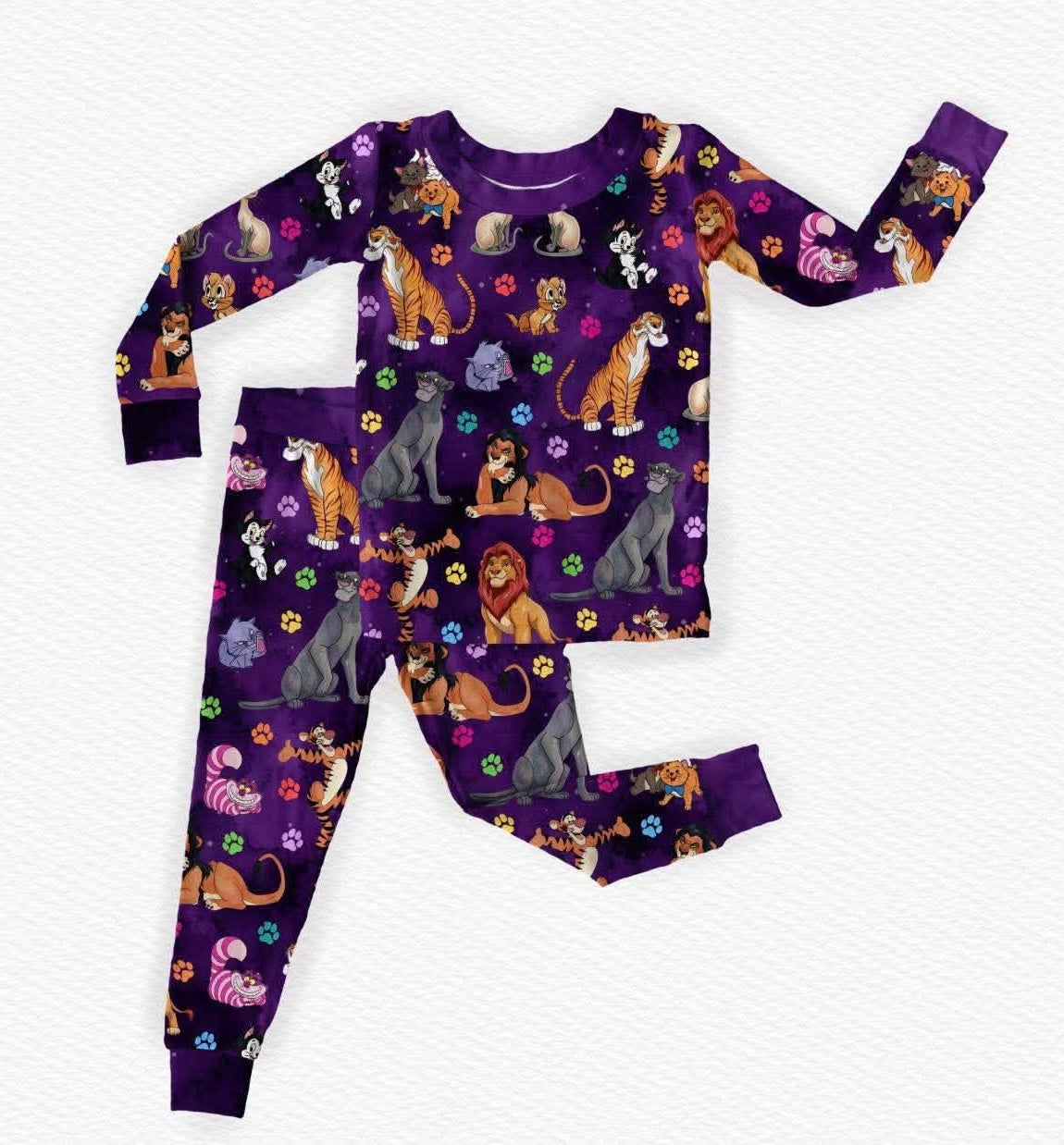 Feral Felines Long Sleeve/Pant Pj Set- Magic Day LF Pre-Order